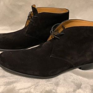 Paul Evans Black Suede Chukkas 10